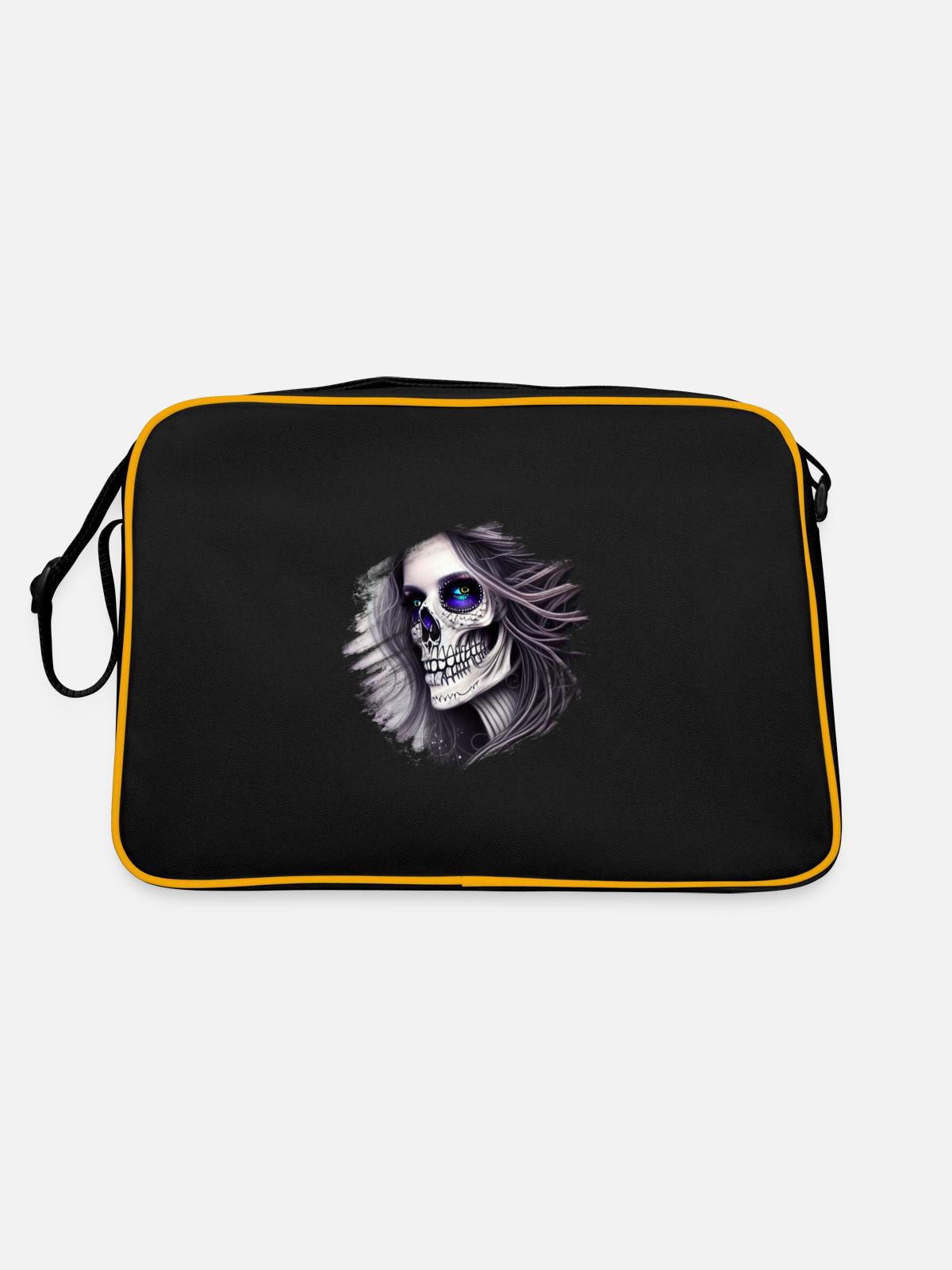 Squelette - Sac Retro - noir/or - Dos