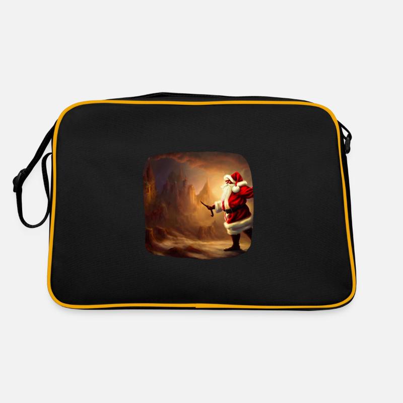 Weihnachtsmann Retro Tasche
