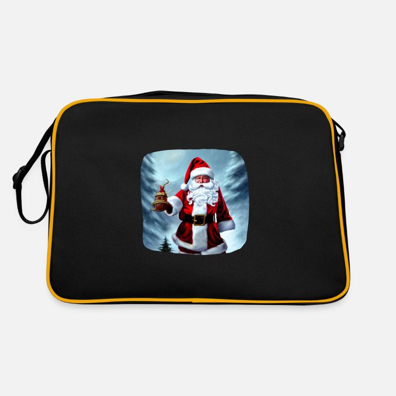 Weihnachtsmann Retro Tasche