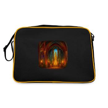 Église de Noël - Sac Retro - noir/or - Dos