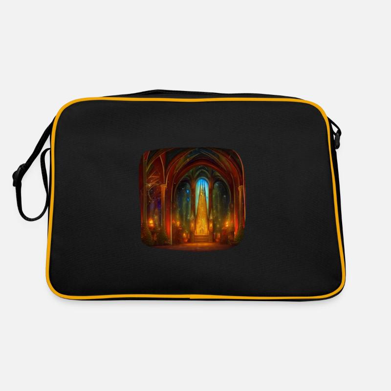 Weihnachts Kirche Retro Tasche