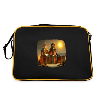 Église de Noël - Sac Retro - noir/or - Dos