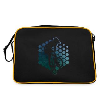 Cyclisme Femmes bmx garçons bmx hommes bmx vélo - Sac Retro - noir/or - Dos