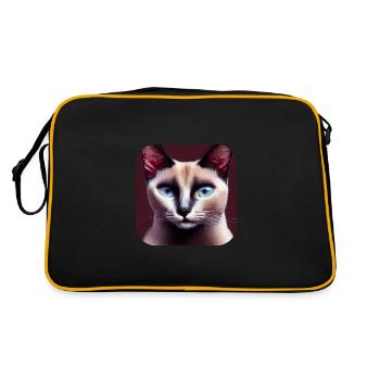 Siamese cat - Retro Bag - black/gold - Back