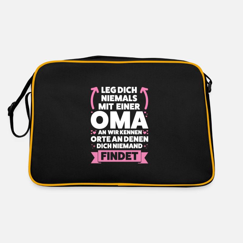 Oma Großmutter Großmütter Geschenk Retro Tasche