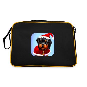 Yorkshire Terrier Chiot - Sac Retro - noir/or - Dos