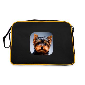 Yorkshire Terrier Chiot - Sac Retro - noir/or - Dos