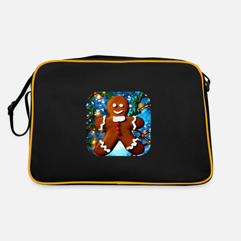 Weihnachts Lebkuchenmann Retro Tasche