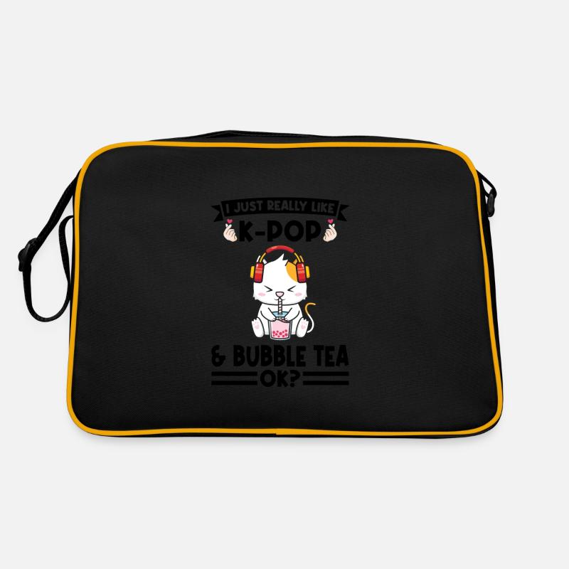 Blase Tee kpop Blase Tee Katze Katze Lover Geschen Retro Tasche