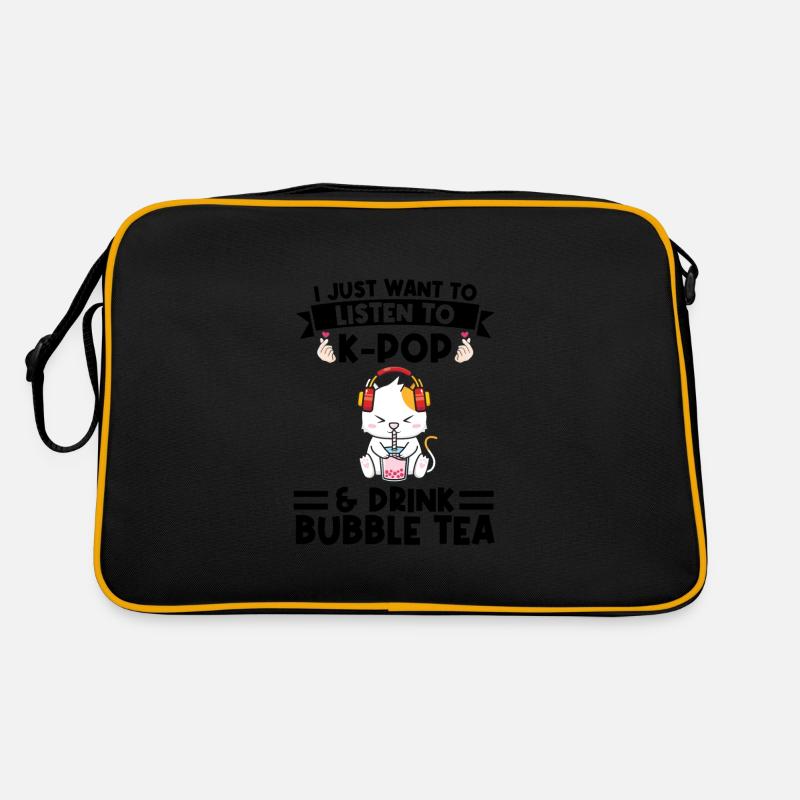 Blase Tee kpop Blase Tee Katze Katze Lover Geschen Retro Tasche