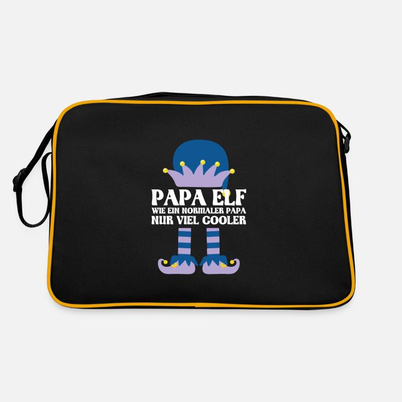 Papa Elf Papa Elf Geschenk Retro Tasche