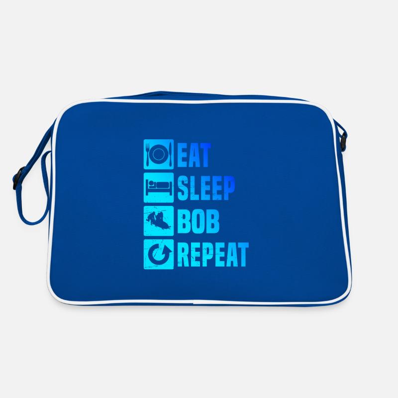 Course de bobsleigh hommes Bobsleigh Bobsleigh à deux Sac Retro