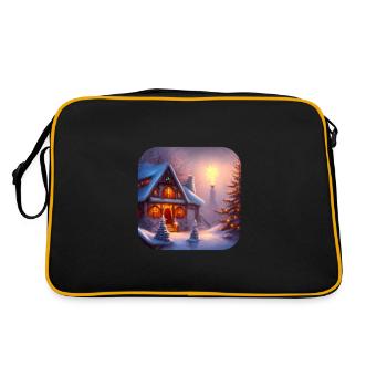 Motif de Noël - Sac Retro - noir/or - Dos