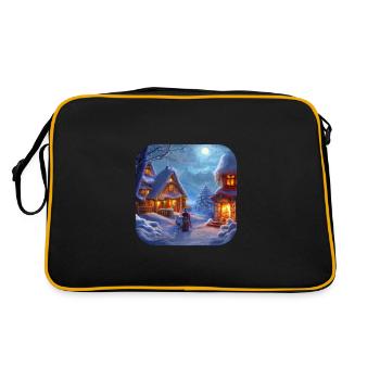 Motif de Noël - Sac Retro - noir/or - Dos