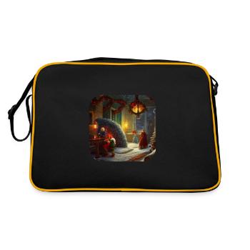 Motif de Noël - Sac Retro - noir/or - Dos