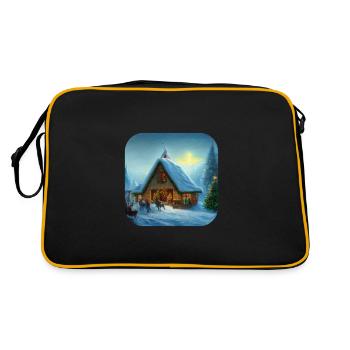 Motif de Noël - Sac Retro - noir/or - Dos