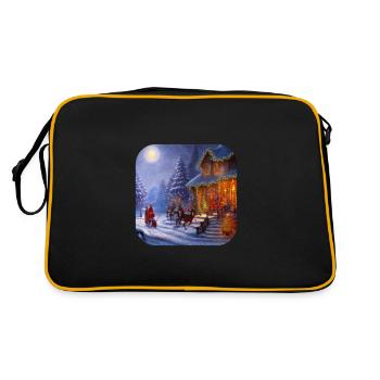 Motif de Noël - Sac Retro - noir/or - Dos