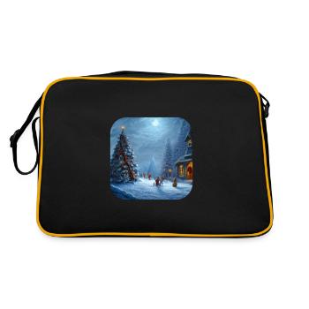 Motif de Noël - Sac Retro - noir/or - Dos