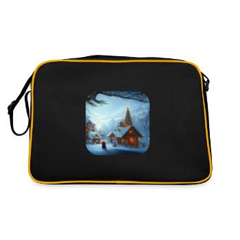 Motif de Noël - Sac Retro - noir/or - Dos