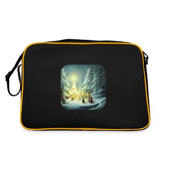 Motif de Noël - Sac Retro - noir/or - Dos