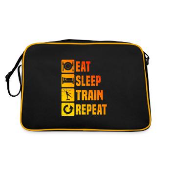 Women's Men's Fitness Training Aerobics Aerobics - Retro Bag - black/gold - Back