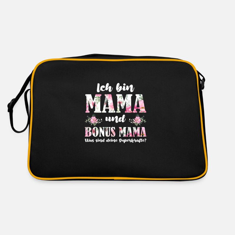 Mama Bonus Mama Mutter Geschenk Retro Tasche