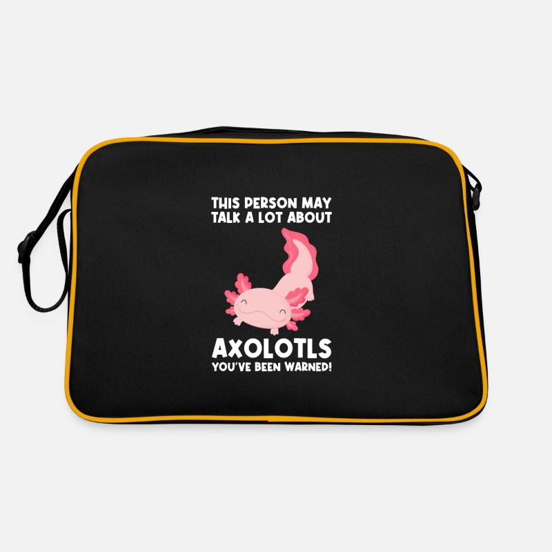Axolotl Axolotl Tiergeschenk Retro Tasche