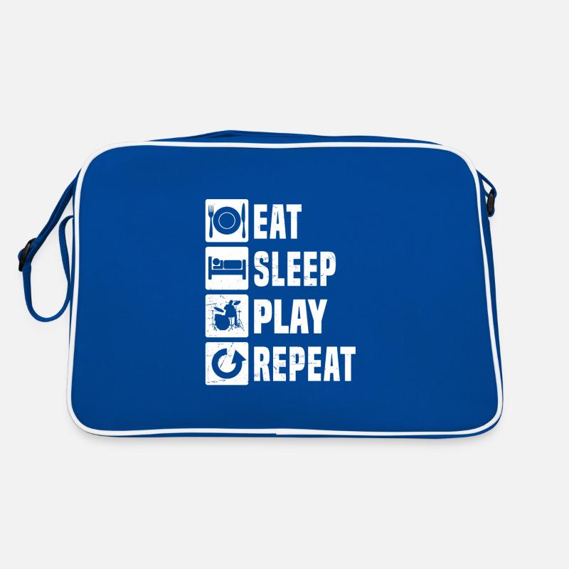 Drums Percussionist Drummer Retro Bag