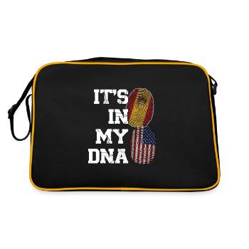 Spanisch Spanien Spanische Wurzeln Geschenk - Retro Tasche - Schwarz/Gold - Hinten