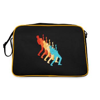 classical guitar Men's Electric Guitar Player - Retro Bag - black/gold - Back
