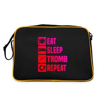 Trombonistes Trombonistes Jazz Tromboniste Trombone Trombone - Sac Retro - noir/or - Dos
