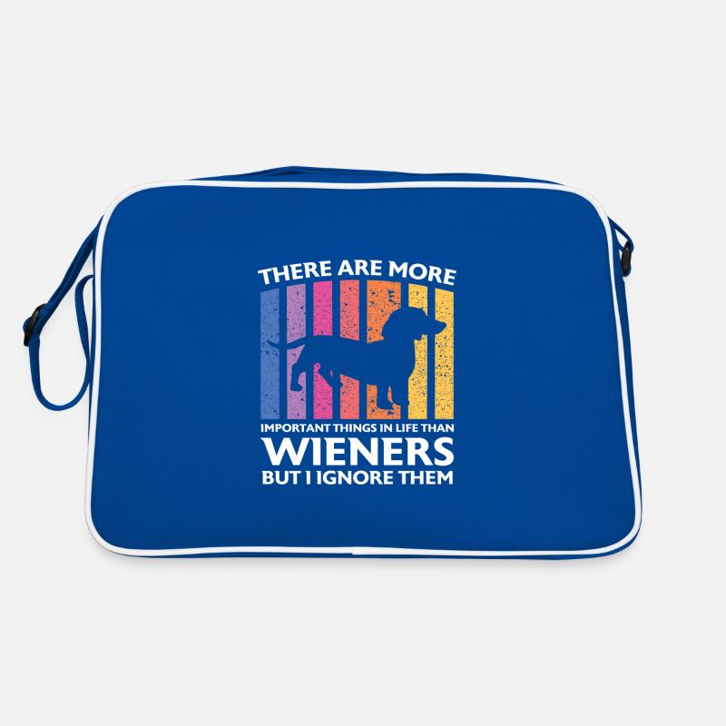 Dackel wiener wieners Geschenk Retro Tasche