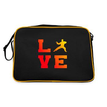 Women's Men's Martial Arts Kung Fu Kungfu Wushu - Retro Bag - black/gold - Back