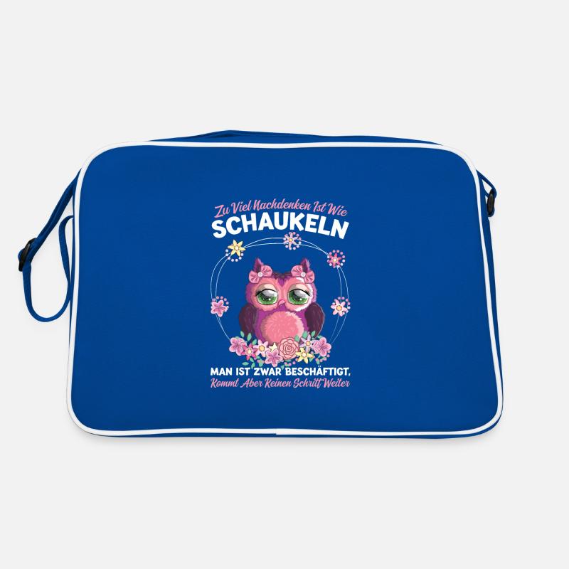 Eule Vogel Eulen Fans Geschenk Retro Tasche