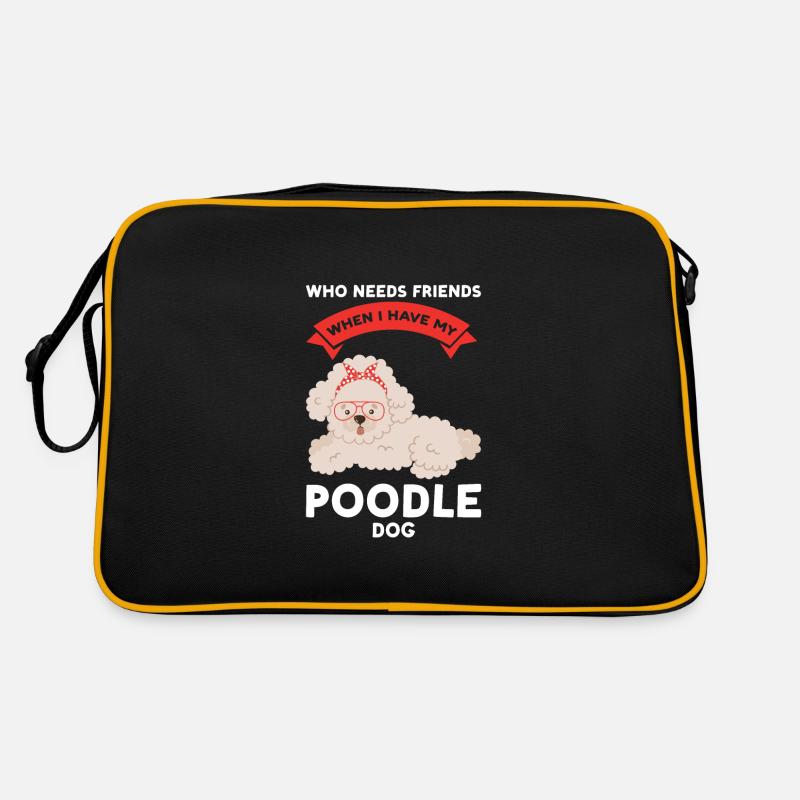Pudel Pudel Mama Pudel Geschenk Retro Tasche