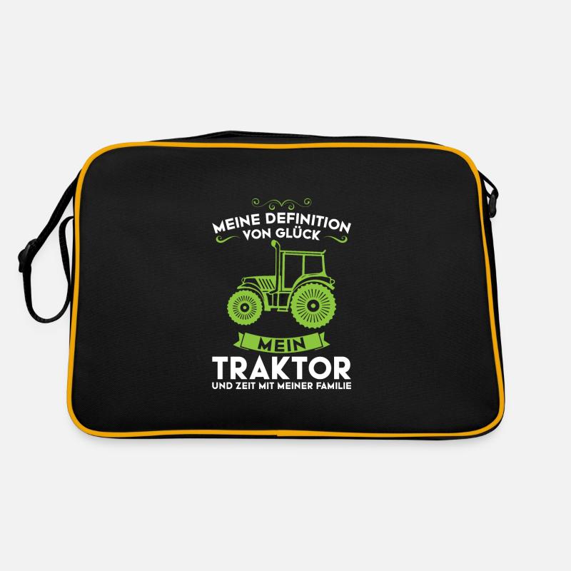Traktor Trecker Traktorfahrer Geschenk Retro Tasche