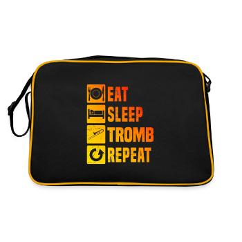 Trombone Trombone Jazz Trombone Jazz Tromboniste - Sac Retro - noir/or - Dos