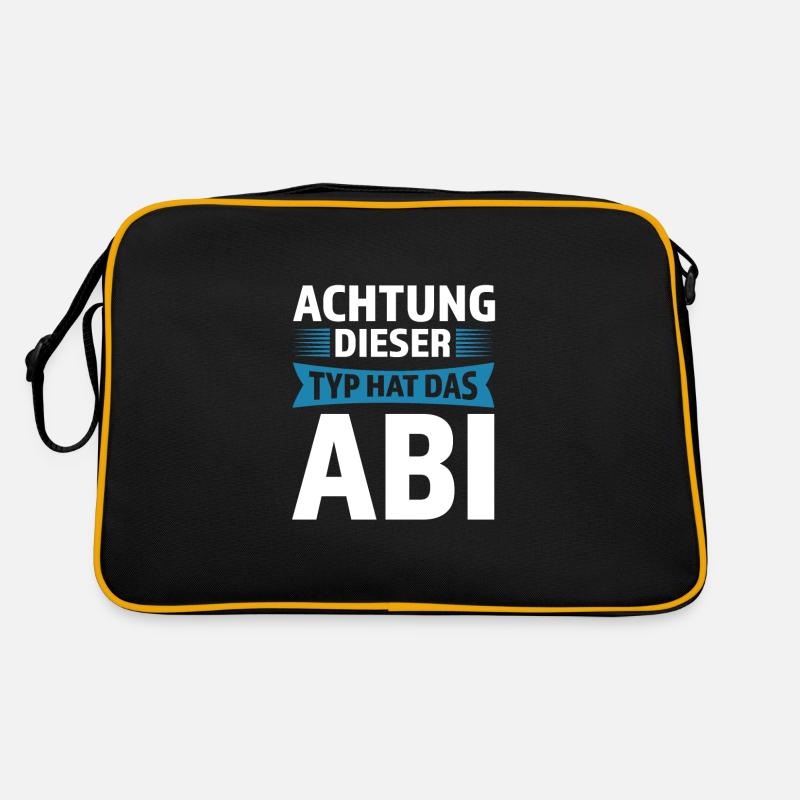 Abitur Prüfung Abiturient Geschenk Retro Tasche