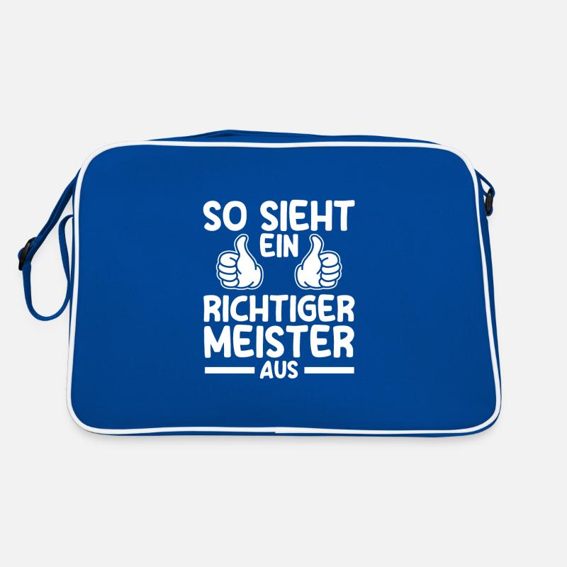 Meister Prüfung Handwerker Geschenk Retro Tasche