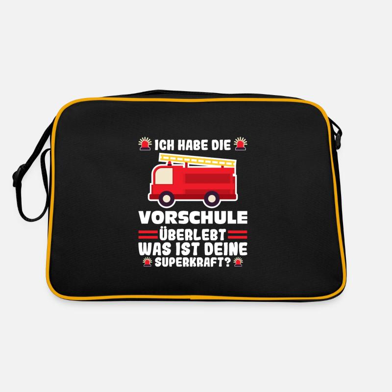 Vorschule Feuerwehr Vorschule Abschluss Geschenk Retro Tasche