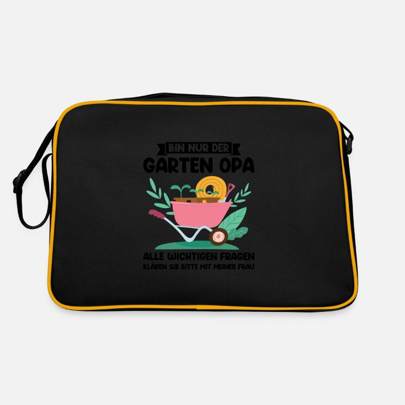 Garten Opa Gärtnern Geschenk Retro Tasche