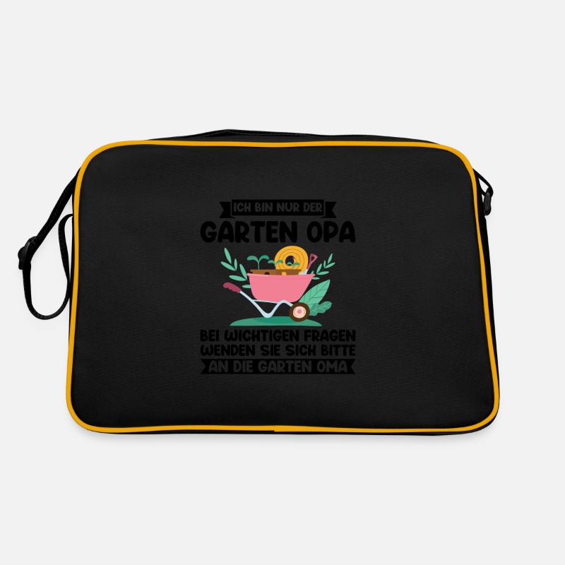 Garten Opa Großvater Geschenk Retro Tasche
