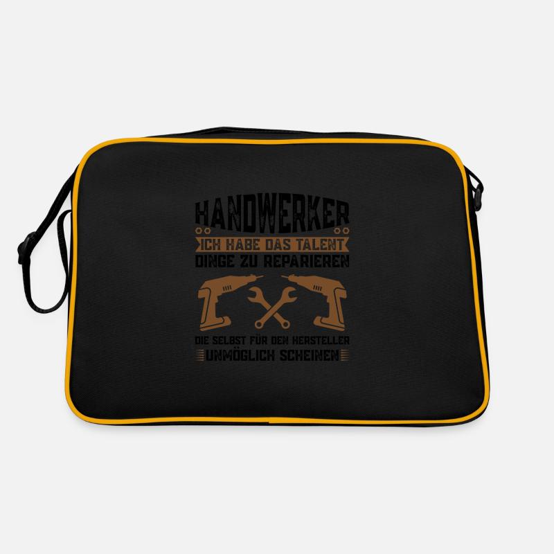 Handwerker Beruf Heimwerken Geschenk Retro Tasche