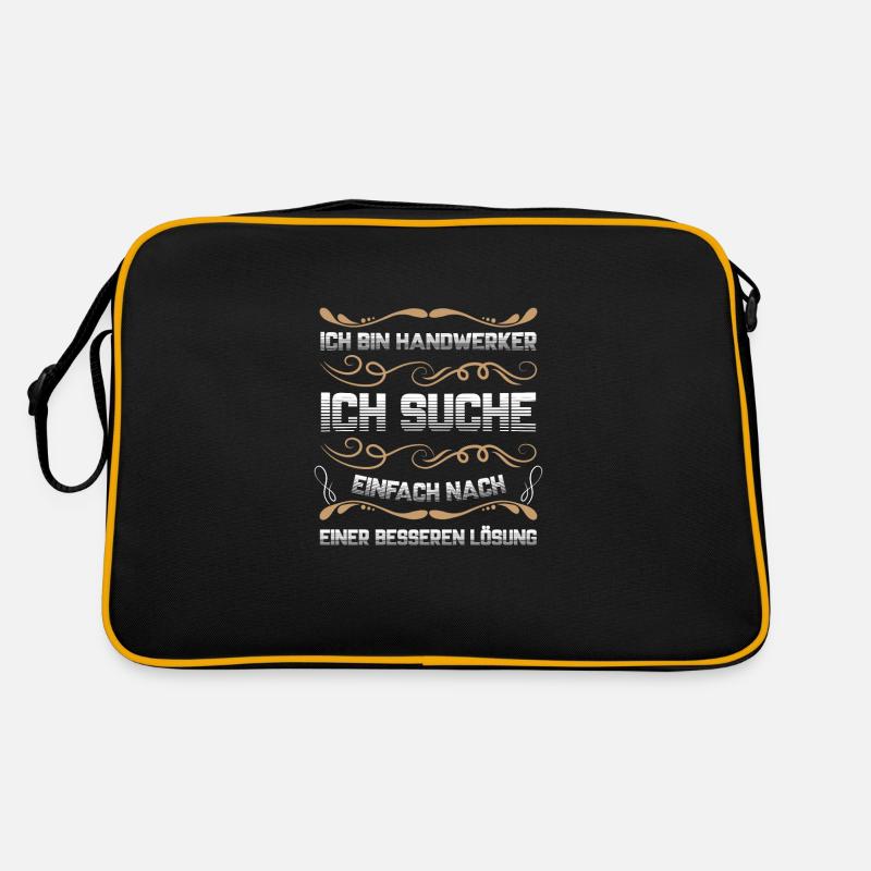 Handwerker Beruf Heimwerken Geschenk Retro Tasche