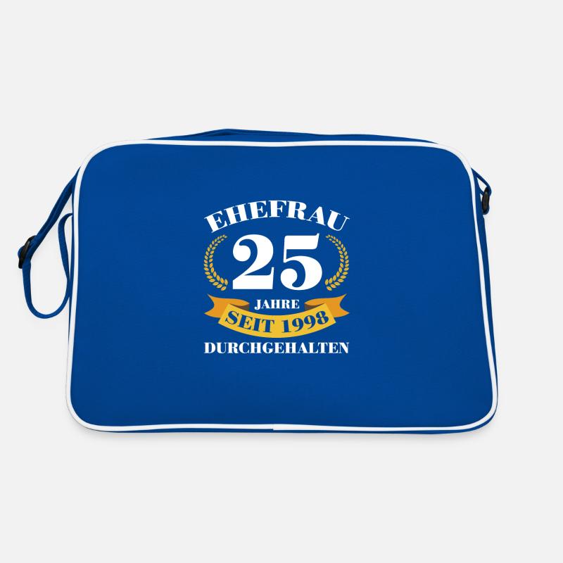 25. Hochzeitstag Ehefrau Silberhochzeit Geschenk Retro Tasche
