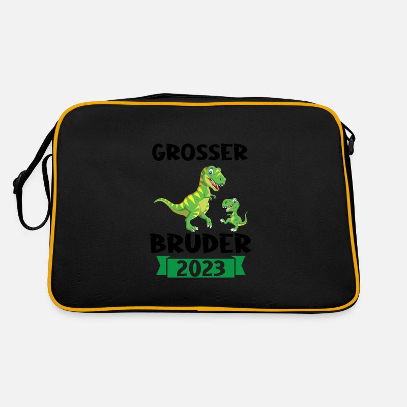 T-Rex Dino Dinosaurier Brüder Geschenk Retro Tasche