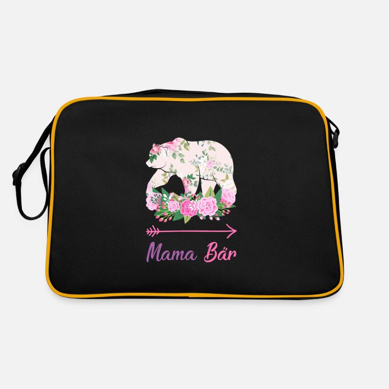 Mama Bär Mama Bär Geschenk Retro Tasche