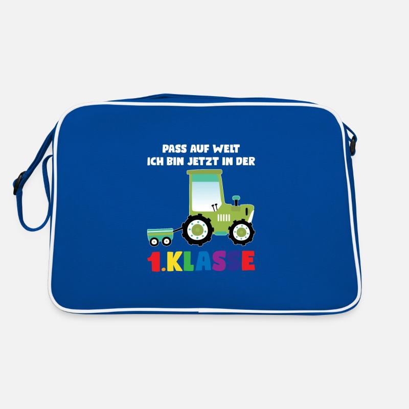 1.Klasse Traktor Erstklässler Geschenk Retro Tasche