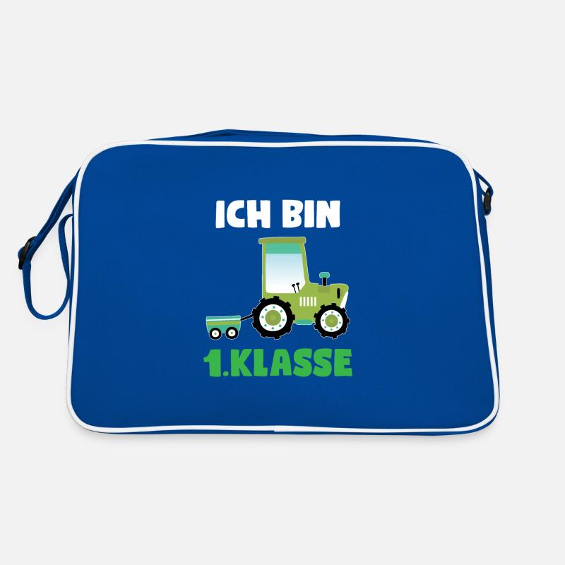 1.Klasse Traktor Erstklässler Geschenk Retro Tasche