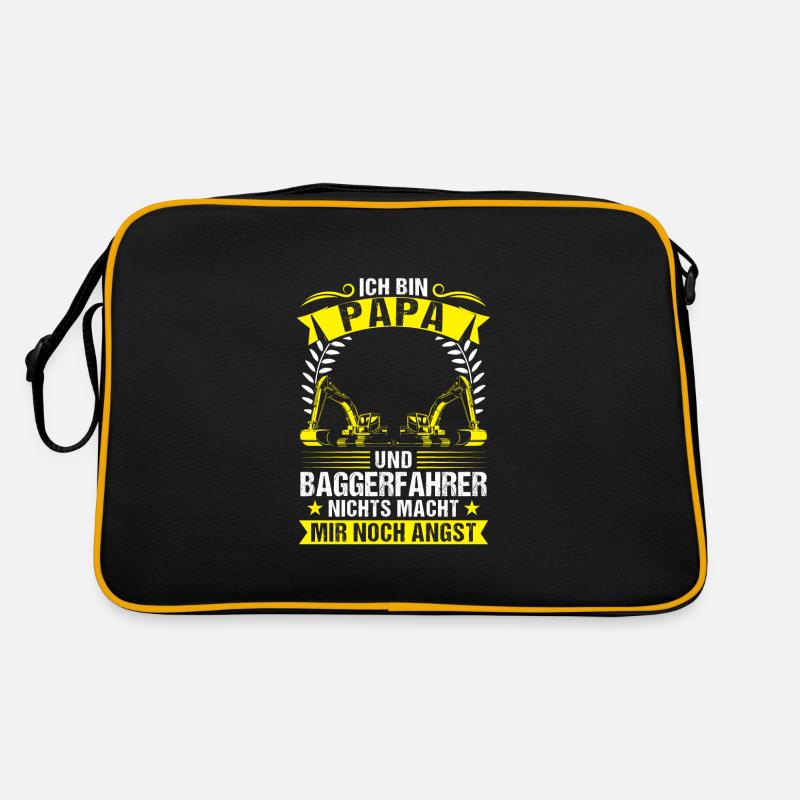 Baggerfahrer Papa Bagger-Fahrer Geschenk Retro Tasche